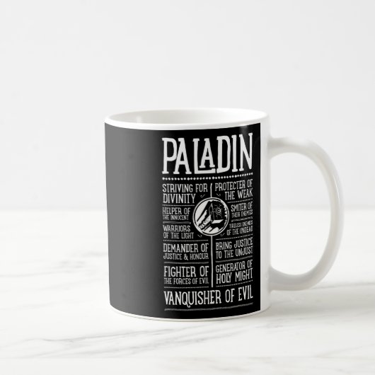 Wow Paladin Rollenspieler 1  Kaffeetasse (Rechts)