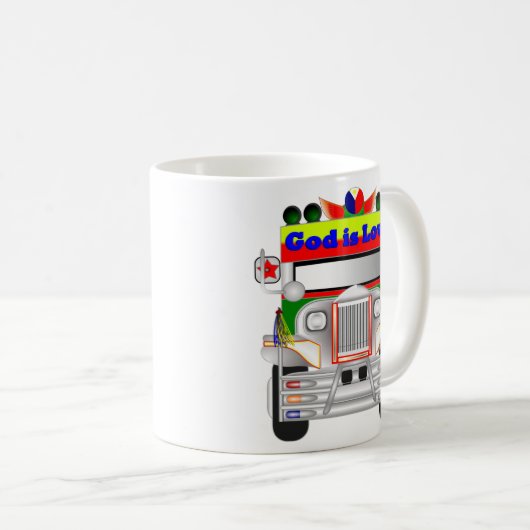Wow Philippinen jeepney Kaffeetasse (VorderseiteRechts)