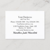 WOW Pop Art Business Card Visitenkarte (Rückseite)