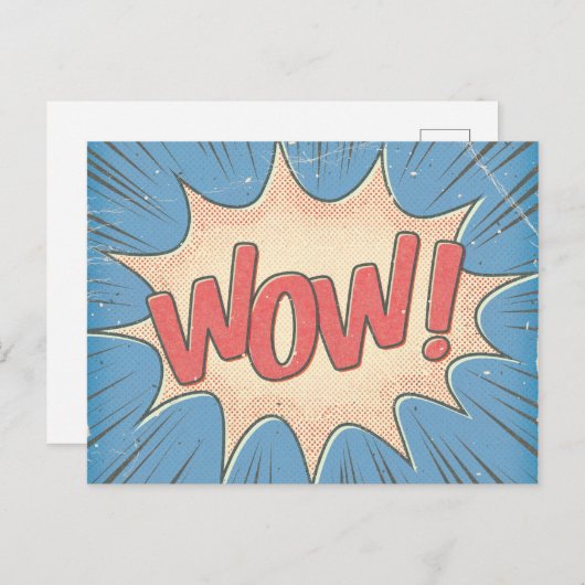Wow! Postkarte (Vorne/Hinten)