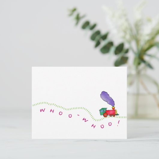 Wow! Postkarte (Stehend Vorderseite)