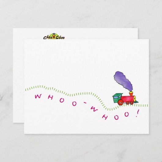 Wow! Postkarte (Vorne/Hinten)