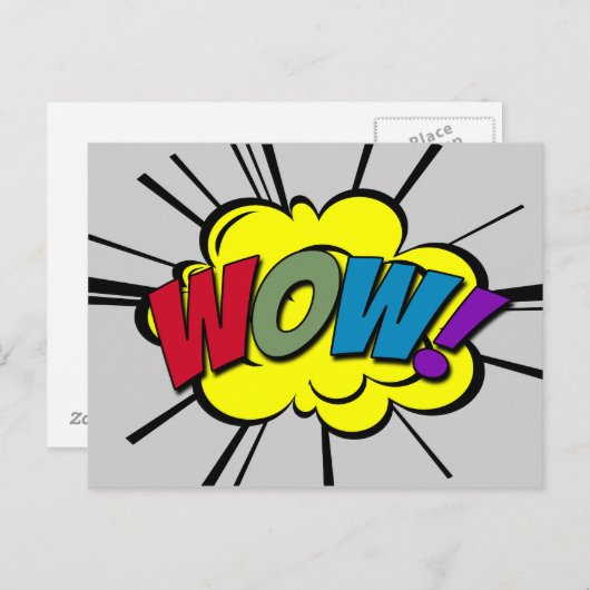 WOW! POSTKARTE (Vorne/Hinten)