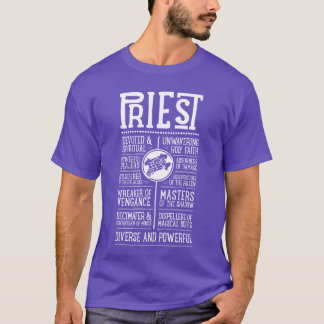 WoW Priester Role Playing Gamer Junge T-Shirt
