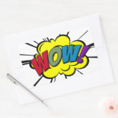 WOW! RECHTECKIGER AUFKLEBER (Umschlag)