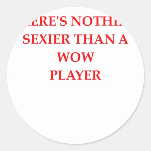 WOW RUNDER AUFKLEBER (Vorderseite)