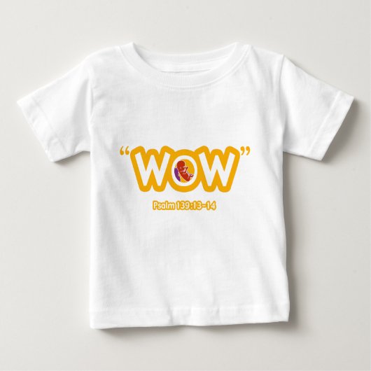 "Wow-" Säuglings-T - Shirt (Vorderseite)