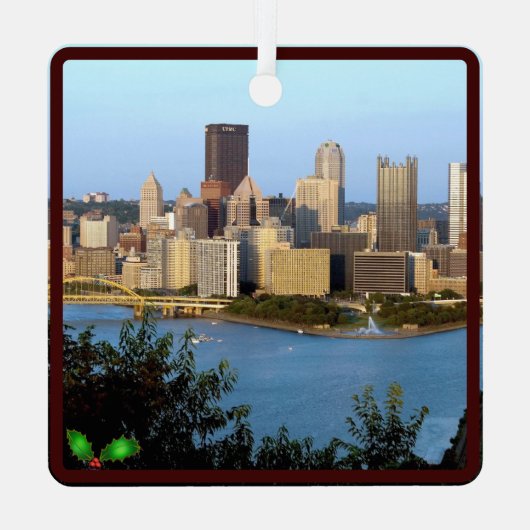 WOW- Seltene Kollektoren von Pittsburgh 1989 Ornament Aus Metall (Rückseite)