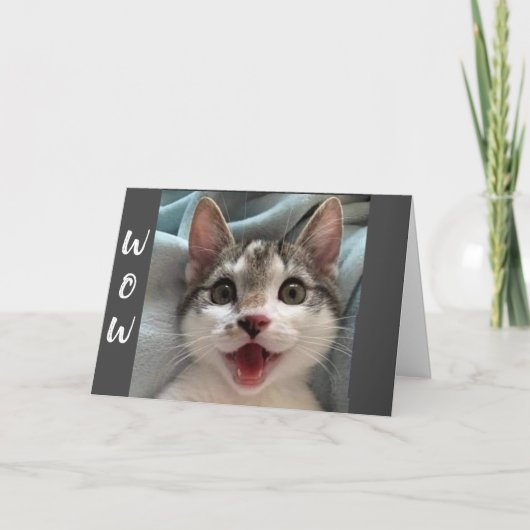 WOW SIE IHRE **DEGREE** GLÜCKWUNSCH-KARTE GEHALTEN KARTE (Vorderseite)