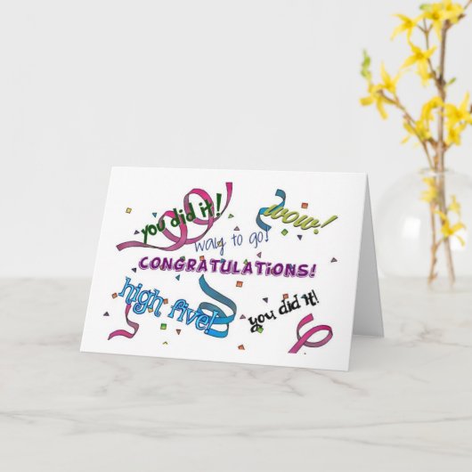 WOW "SIE SIND EIN PILOT" GRATULATIONEN KARTE (Gelbe Blume)