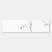 Wow-Signal SETI-Mitteilung Autoaufkleber (Vorne)