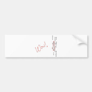 Wow-Signal SETI-Mitteilung Autoaufkleber