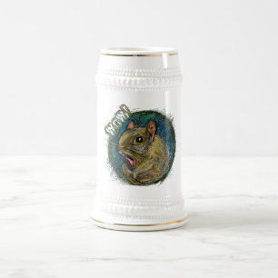 "WOW" SQUIRREL BIERGLAS