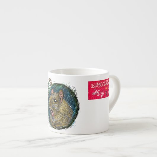 "WOW" SQUIRREL ESPRESSOTASSE (Vorderseite Rechts)