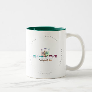 Wow-Tasse 15oz (Grün) Zweifarbige Tasse
