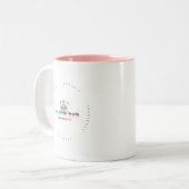 Wow-Tasse (Rosa) Zweifarbige Tasse (Vorderseite Links)