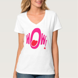 WOW! Vibrant Pop Art Women’s T-Shirt - Expressive 