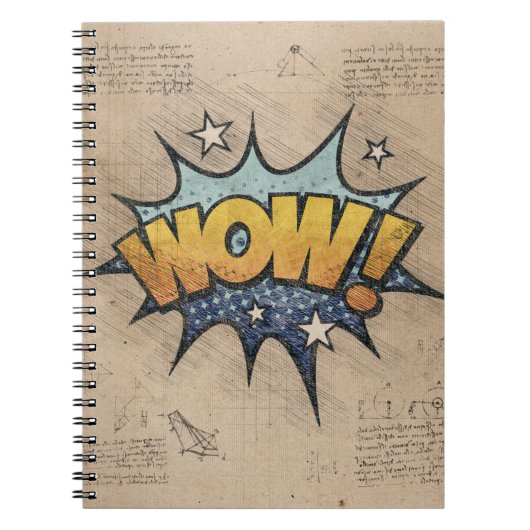WOW! Vintages Comic Buch Steampunk Pop Kunst (Vorderseite)