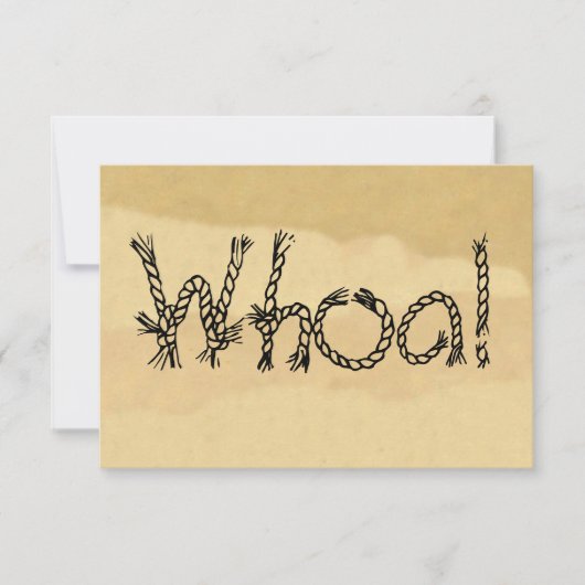 Wow! Western-Party Einladungen (Vorderseite)