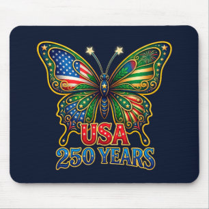 WOW! Wings of Freedom Schmetterling USA 250 Jahre Mousepad