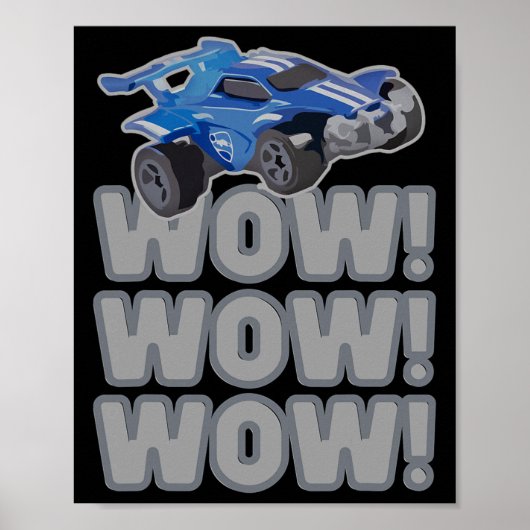 Wow! Wow! Wow! Rocket-Fußballspiel Poster (Vorne)