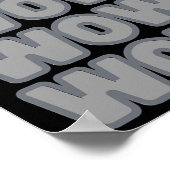 Wow! Wow! Wow! Rocket Soccer Game  Poster (Ecke)