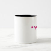 "Wow " Zweifarbige Tasse (Mittel)