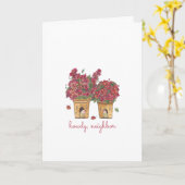 Wowdy Neighbor Valentine's Day Karte (Gelbe Blume)