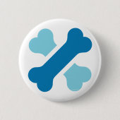 Wowoland Dog Bone Cross Logo in Button (Vorderseite)