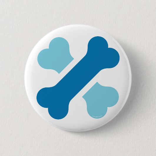 Wowoland Dog Bone Cross Logo in Button (Vorderseite)