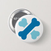 Wowoland Dog Bone Cross Logo in Button (Vorne & Hinten)