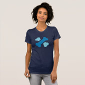 Wowoland Dog Bone Cross Logo in der T - Shirt (Vorne ganz)