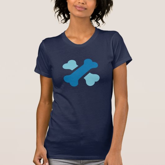 Wowoland Dog Bone Cross Logo in der T - Shirt (Vorderseite)