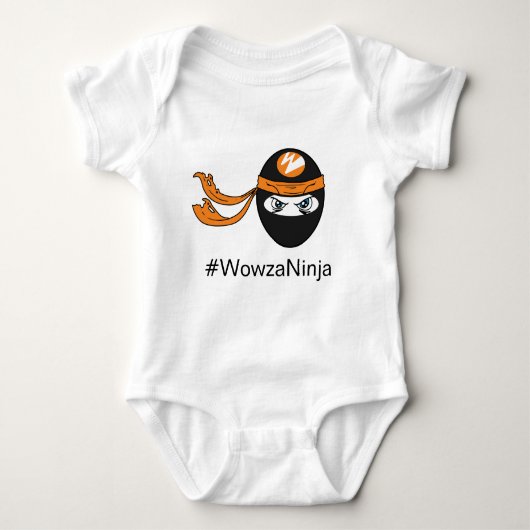 Wowza Ninja Baby-Bodysuit Baby Strampler (Vorderseite)