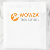 Wowza Rechteckiger Aufkleber (Tasche)