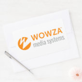 Wowza Rechteckiger Aufkleber (Umschlag)