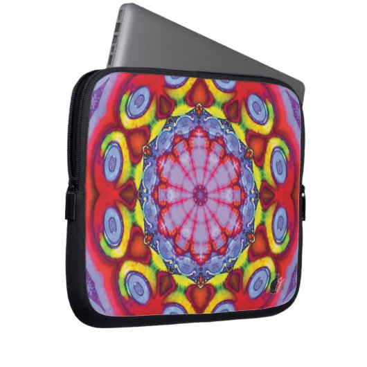 Wowzer Kaleidoskop Laptopschutzhülle (Vorne Rechts)