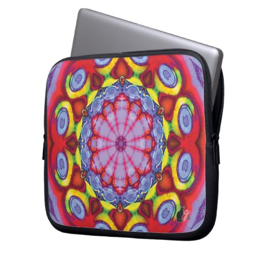 Wowzer Kaleidoskop Laptopschutzhülle (Vorderseite Links)
