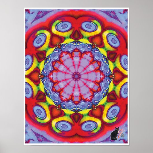 Wowzer Kinetic Collage Kaleidoscope Poster (Vorne)