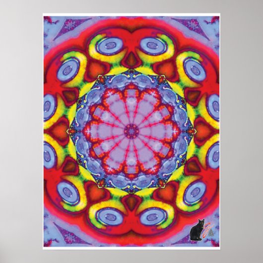 Wowzer Kinetic Collage Kaleidoscope Poster (Vorne)