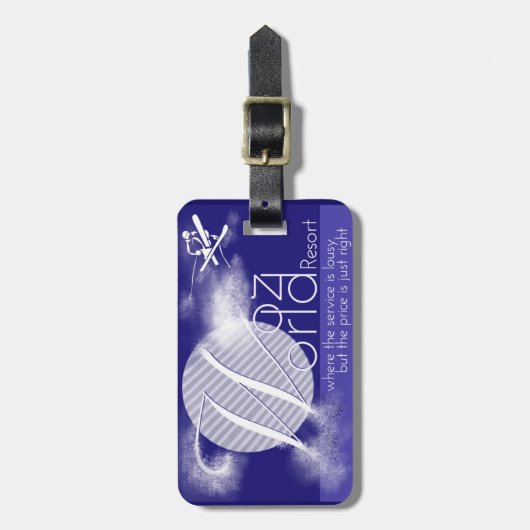 Woz Welterholungsort-Gepäckanhänger Gepäckanhänger (Vorderseite vertikal)