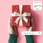 WP06 Snowflake Weihnachten Rote Moderne Elegant Geschenkpapier