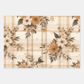 WP 2 Namen Herbst Herbst Kariert, Blüte, Polka Dot Geschenkpapier Set (Vorderseite 2)