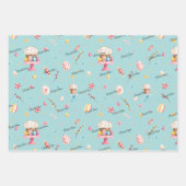 WP-Namen | 3-Blatt 19x29 Ostermuster Geschenkpapier Set (Vorderseite 2)