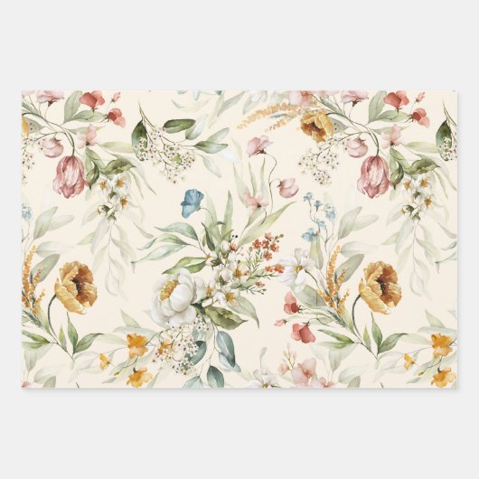 WP | Niederländisch Still Life Large Floral 19x29 Geschenkpapier Set (Vorderseite)