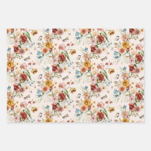 WP | Niederländisch Still Life Sm Print Floral 19x Geschenkpapier Set (Vorderseite 2)