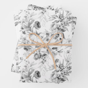 WP   Sm Print, Dutch Still Life Floral Art, (3) Geschenkpapier Set