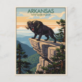 WPA Arkansas Whitaker Point Postkarte (Vorderseite)