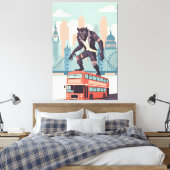 WPA art inspired London canvas print Leinwanddruck (Insitu (Schlafzimmer))