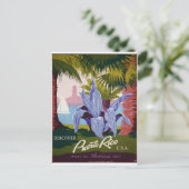 WPA - Besuch von Puerto Rico Postkarte (Stehend Vorderseite)